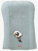 Capa bimatéria para colchão de mudas, em gaze de algodão/turco verde medio liso