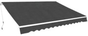 vidaXL Todo dobrável manual 600 cm antracite