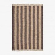 Alfombra Retangular De Exterior Em Juta E Algodão Serilda Castanho Café & 160 X 230 Cm - Sklum