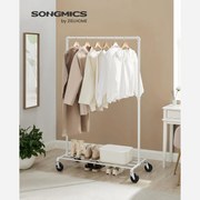 Cabide Guarda Roupa com Rodas 100 x 49 x 163 cm Branco