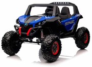 Carro elétrico para Crianças 24V 2 Lugares 4x4 Buggy UTV-MX 2000N Rodas de EVA, Assento de couro Azul