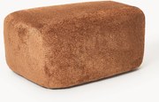 Pufe grande em teddy-bouclé Wolke