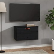 vidaXL Armários de parede 60x30x35 cm pinho maciço preto