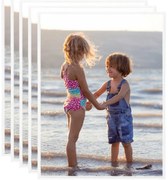 vidaXL Molduras para parede ou mesa 5 pcs 50x60 cm MDF branco