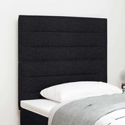 vidaXL Cabeceira Design Linhas Preto 80 cm em Tecido