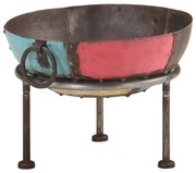 vidaXL Braseira rústica colorida Ø 40 cm ferro