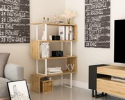 Estante Adriana – Carvalho Branco – 91,5 x 124,5 x 29,5 cm