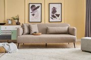 Sofá de 3 Lugares Revos – Castanho – 200 x 80 x 100 cm
