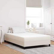 vidaXL Colchão de Cama com colchão Creme 120 x 200 cm tecido