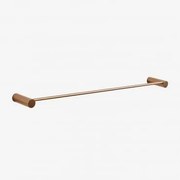 Toalheiro De Parede Com Barra ↔︎60 Cm Para Casa De Banho Em Aço Inoxidável Devon Amarelho Ouro Rousa - Sklum