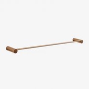 Toalheiro De Parede Com Barra ↔︎60 Cm Para Casa De Banho Em Aço Inoxidável Devon Ouro Rosa Escovado - Sklum