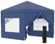 Outsunny Tenda de Jardim com Paredes Laterais Amovíveis Janelas Porta