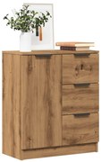 vidaXL Aparador 60x30x70 cm derivados de madeira carvalho artisiano