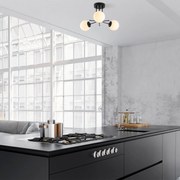Candeeiro de Teto Daisy – Preto – Diâmetro 48 cm