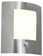 Candeeiro de parede exterior moderno em aço com sensor de movimento IP44 - Emmerald 1 Moderno