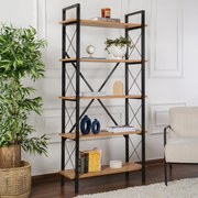Estante Elysian – Atlantic Pine Black – 90x180x33,5 cm