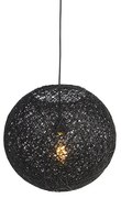 Candeeiro de suspensão preto 35 cm - Corda Design,Country / Rústico,Moderno