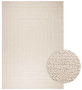 vidaXL Tapete ZIZUR creme 200x290cm aspeto de juta interior e exterior