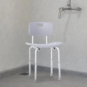 Cadeira para Duche Antiderrapante com Altura Ajustável em 8 Níveis Cad