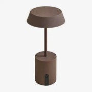 Lâmpada De Mesa Led Sem Fios Para Exterior Uliana Castanho Café - Sklum