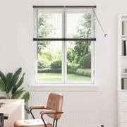 vidaXL Persiana de Janela com cortinas Outros Manual Preto 100 x 130 cm Alumínio
