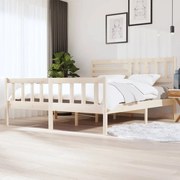 Estrutura de cama super king 180x200 cm madeira maciça