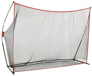 vidaXL Rede de impacto de golfe 356x92,5x215 cm metal