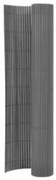 vidaXL Cerca de jardim dupla face 110x500 cm cinzento