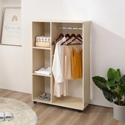 Guarda roupa 80 x 40 x 128 cm móvel Cor carvalho claro