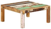 vidaXL Mesa de centro 80x80x40 cm madeira recuperada maciça
