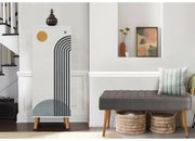 Conjunto de Mobiliário de Entrada Vegas – Branco/Cinzento – Sapateira
