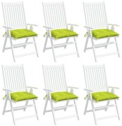 vidaXL Almofadões móveis de paletes 6pcs tecido oxford verde brilhante