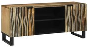 vidaXL Armário de TV , 105 x 33,5 x 46 cm, feito de madeira de mangueira e madeira engenheirada.