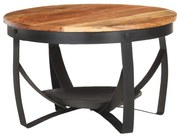 vidaXL Mesa de centro Ø68x43 cm madeira de acácia maciça