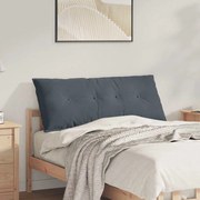 vidaXL Travesseiro para Costas Cinza Escuro 120 x 50 cm
