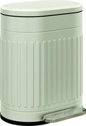 HOMCOM Lixeira 20L Tacho com tampa e pedal balde interno removível função de fecho suave 36,5 x 31,2 x 45 cm, Verde | Aosom Portugal