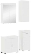vidaXL Conjunto de Móveis para Banheiro com gaveta TULUM Branco
