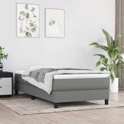 vidaXL Colchão molas ensacadas infantil firmeza média 80x160 cm tecido cinza-escuro