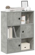 vidaXL Estante 60x24x76,5 cm derivados de madeira cinzento cimento