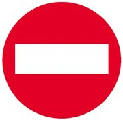 Etiquetas Autocolantes Proibido 114x114 mm Apli de Sinalização