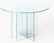Mesa de jantar redonda de vidro Anouk, vários tamanhos