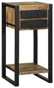vidaXL Suporte para Telefone 40x40x80 cm Madeira de Mangueira Sólida e Rústica