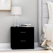 vidaXL Mesa de cabeceira 40x30x40 cm derivados de madeira preto