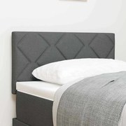 vidaXL Cabeceira em Design de Blocos de Diamante, Cinza Escuro, 80 cm, em Tecido