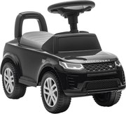 AIYAPLAY Andarilho infantil com licença Land Rover, veículo para empurrar, buzina, sons de motor, compartimento sob o assento, preto | Aosom Portugal