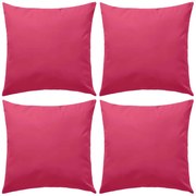 Almofadas para exterior 4 pcs 45x45 cm rosa