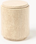 Frasco de armazenamento em travertino Susan, Alt 14 cm