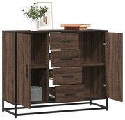 vidaXL Aparador 92x35x76 cm derivados de madeira carvalho castanho