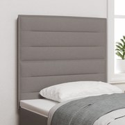 vidaXL Cabeceira Design Linhas Taupe 80 cm Tecido