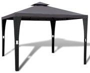 vidaXL Gazebo com telhado 3 x 3 m cinzento escuro